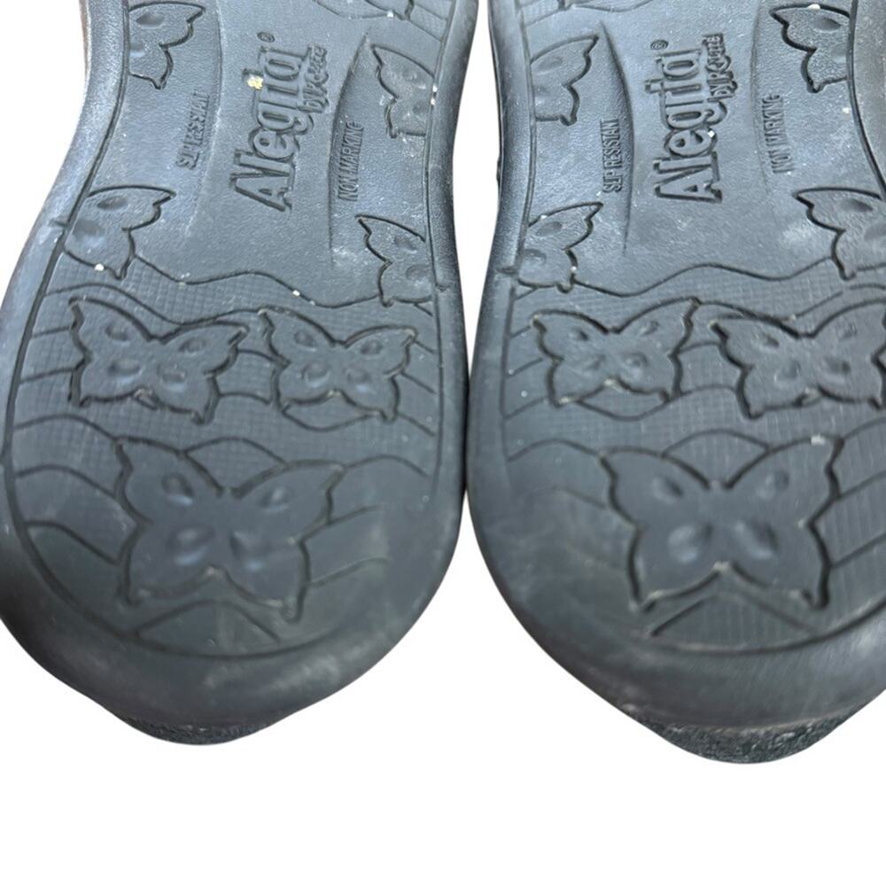 Alegria Glee Quarry Crackle Leather Slip On Comfort Shoes Flats Loafers 40 / 10 - Picture 14 of 16